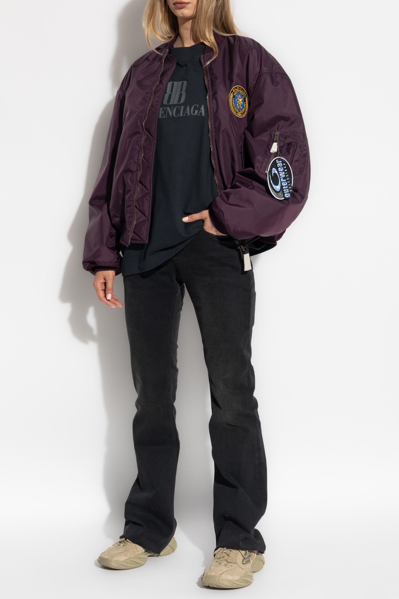 VIP【関税送料無料】希少 BALENCIAGA BOMBER JACKET Balenciaga Men's Light Hooded Bomber Jacket | Neiman Marcus